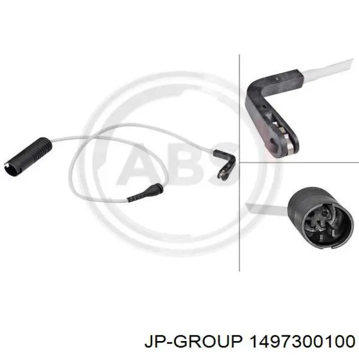 Датчик износа тормозных колодок, задний JP Group 1497300100 цена, от 4.35 USD