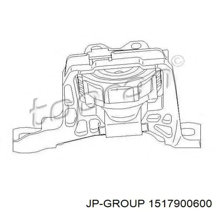 1517900600 JP Group подушка (опора двигателя правая)