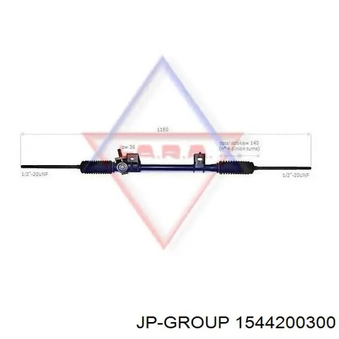 Купить 1544200300 JP Group Рулевая рейка