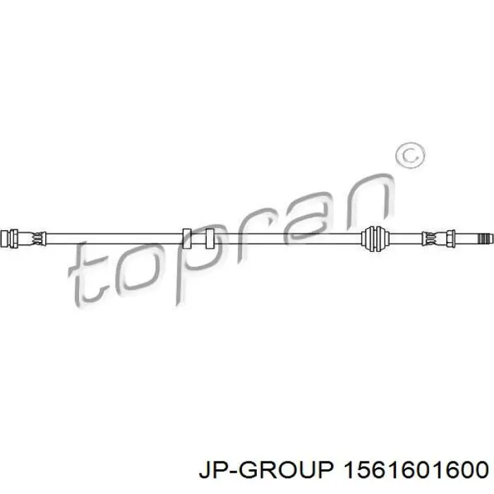 Шланг тормозной передний 1561601600 JP Group