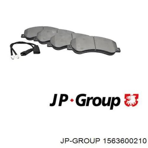 Передние тормозные колодки 1563600210 JP Group