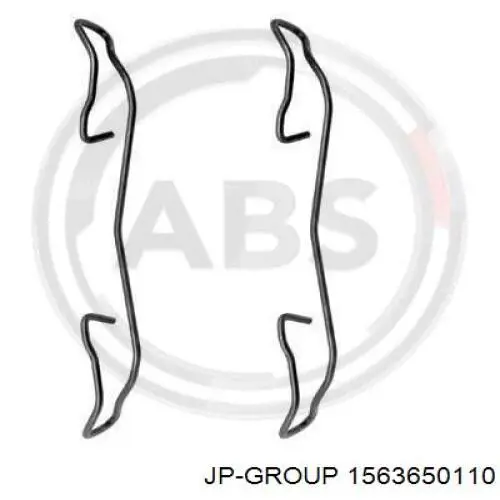 1563650110 JP Group kit de reparação dos freios dianteiros