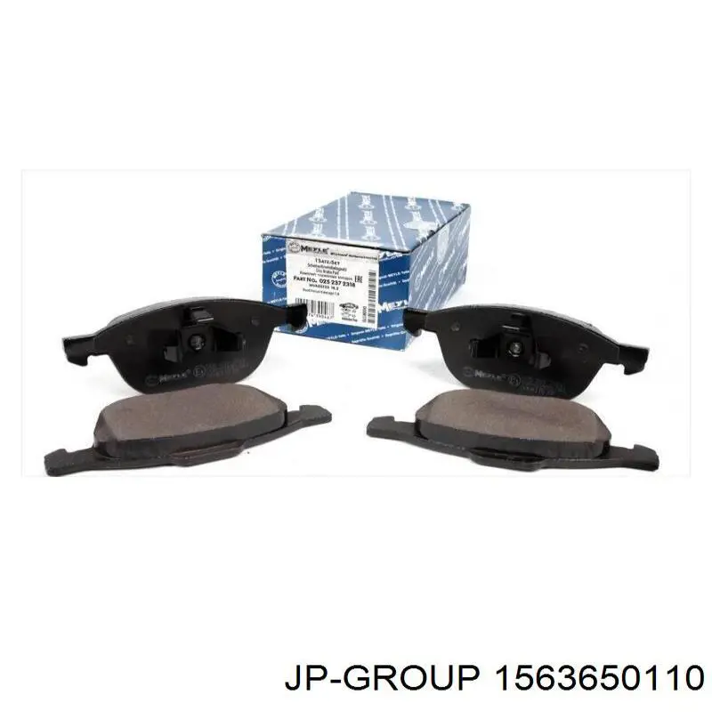Ремкомплект тормозов передних JP Group 1563650110 цена, от 2.91 USD