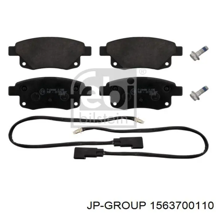 Колодки дисковые  JP Group 1563700110 цена, от 20.58 USD