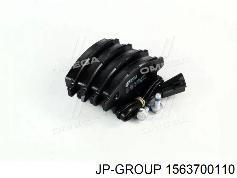 Купить 1563700110 JP Group Колодки тормозные задние, дисковые