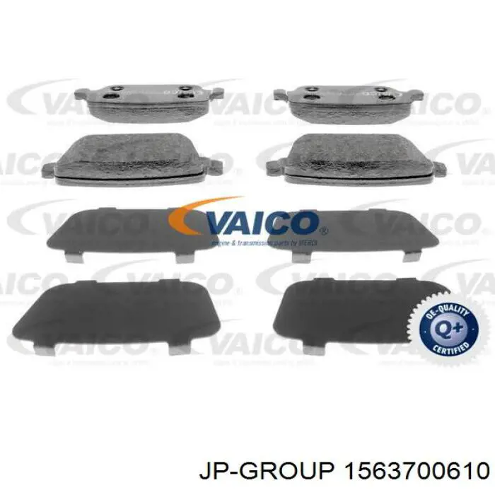 Колодки дисковые  JP Group 1563700610 цена, от 13.41 USD