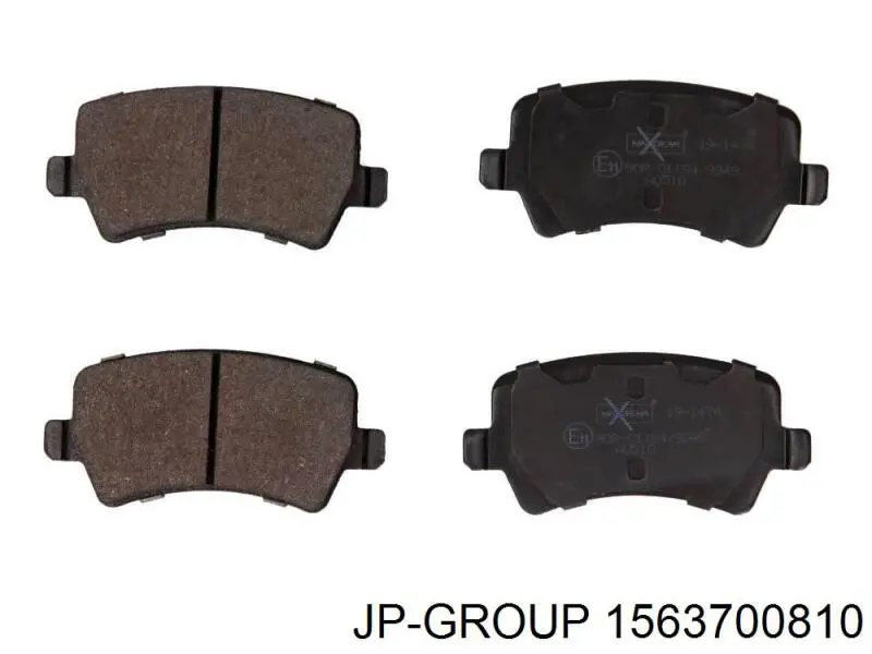 Колодки дисковые  JP Group 1563700810 цена, от 16.58 USD
