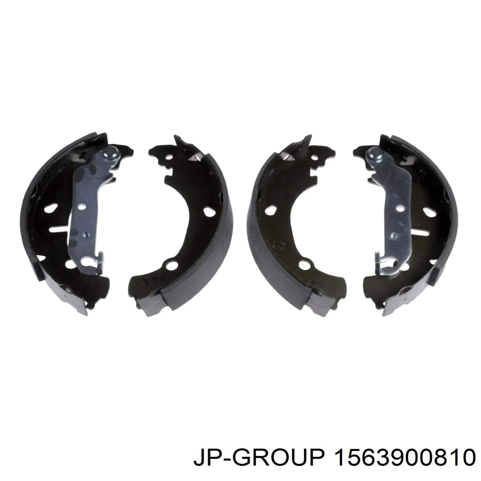 Купить 1563900810 JP Group Задние барабанные тормозные колодки