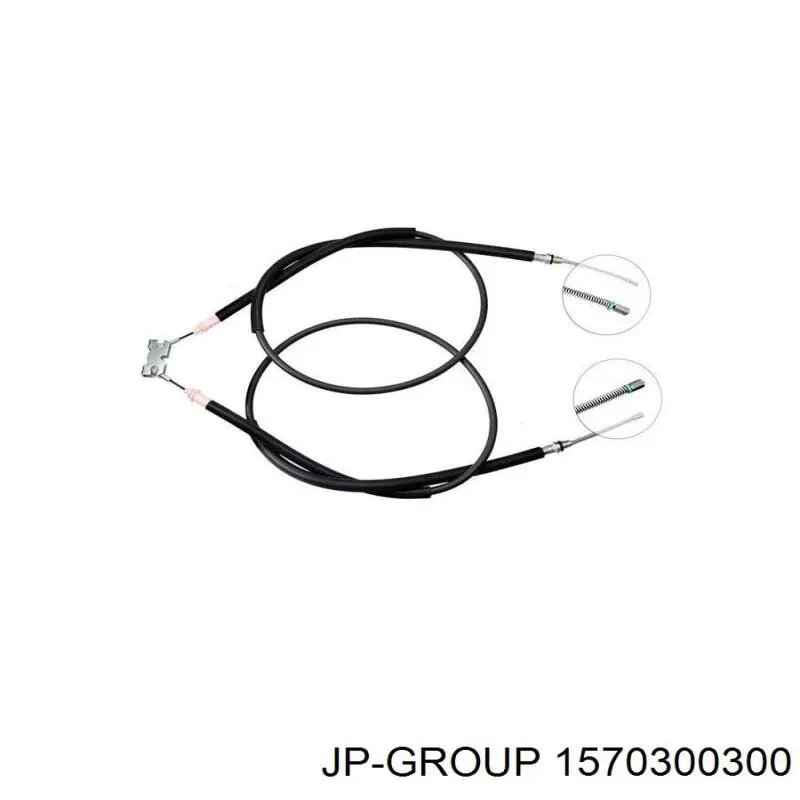 Cable de freno de mano trasero derecho/izquierdo 1570300300 JP Group