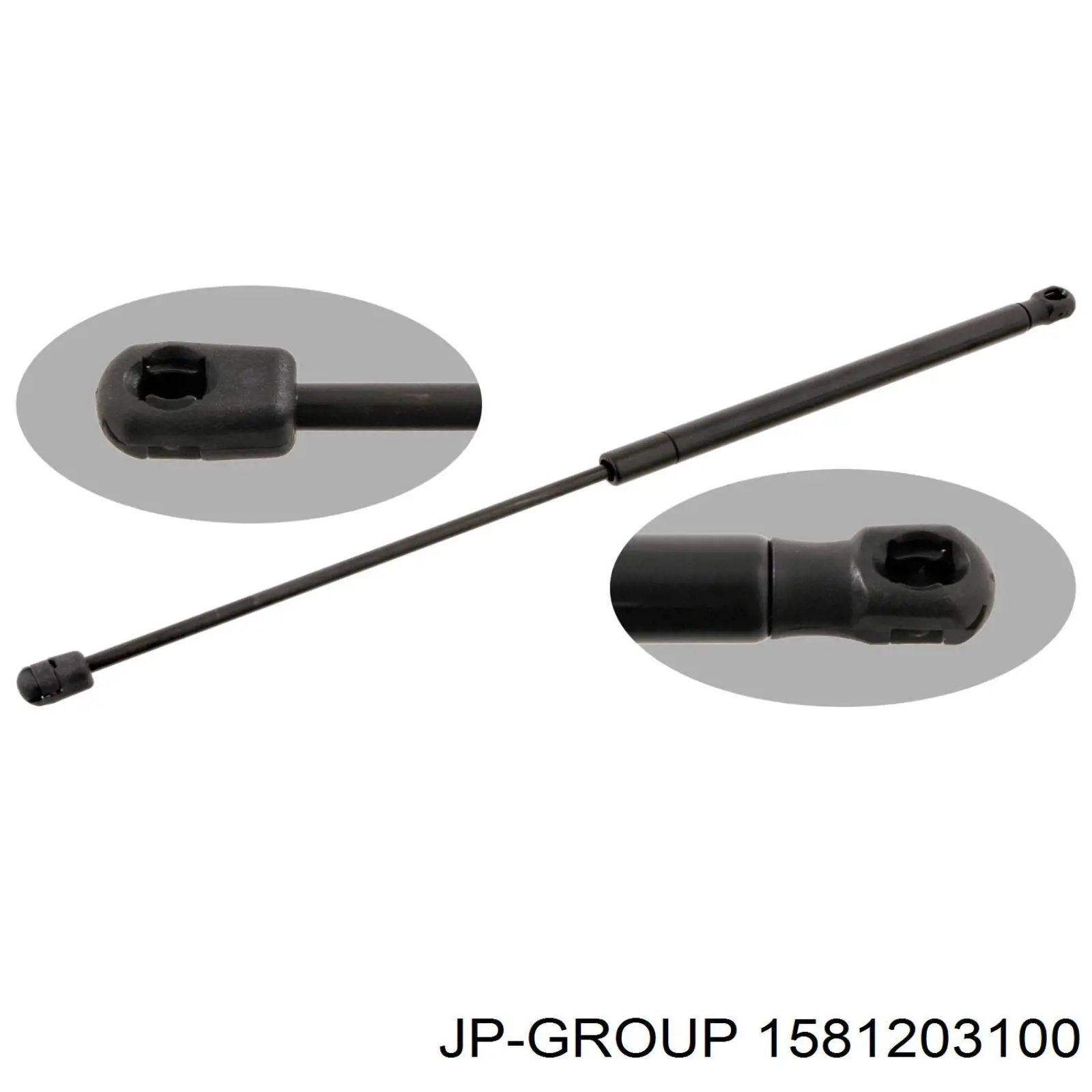 1581203100 JP Group amortecedor de tampa de porta-malas (de 3ª/5ª porta traseira)