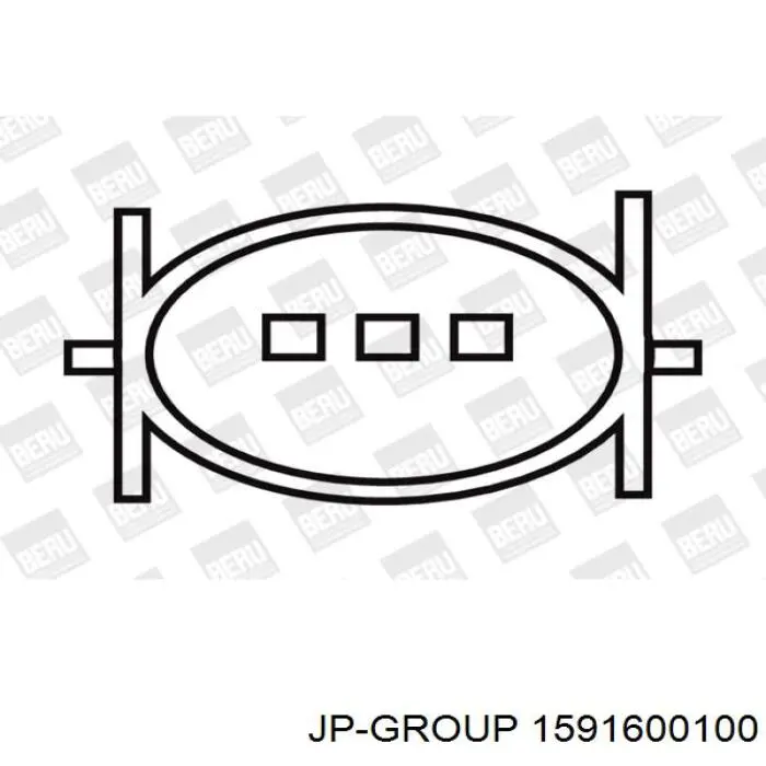 Купить 1591600100 JP Group Катушка зажигания