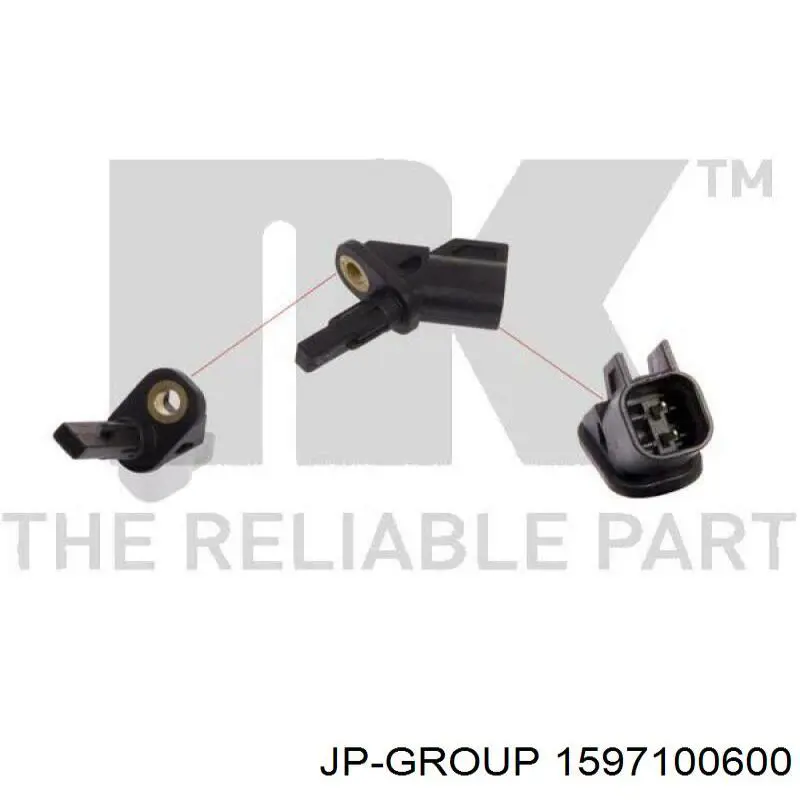 Датчик АБС задний 1597100600 JP Group