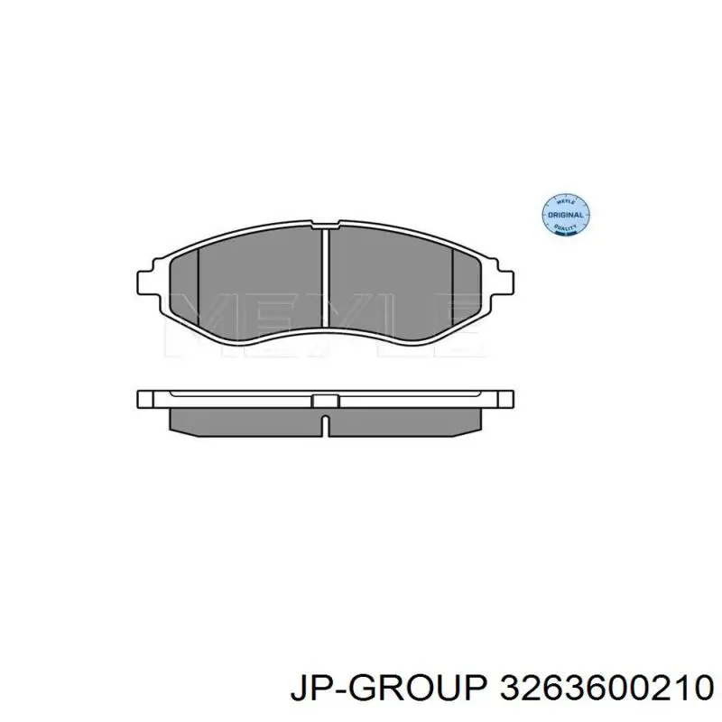 Колодки гальмівні передні, дискові 3263600210 JP Group