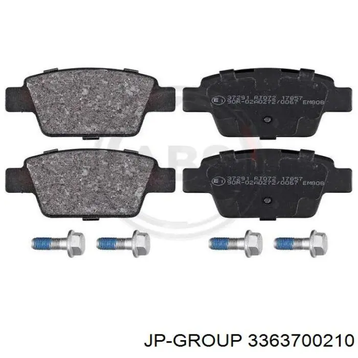 Колодки гальмові задні, дискові 3363700210 JP Group