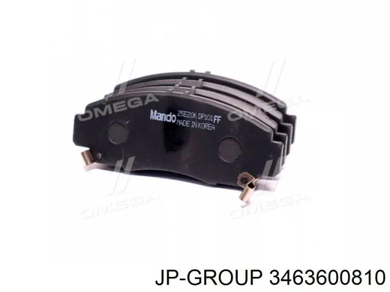 Передние тормозные колодки 3463600810 JP Group