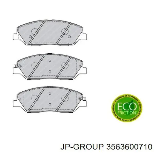 Купить 3563600710 JP Group Колодки тормозные