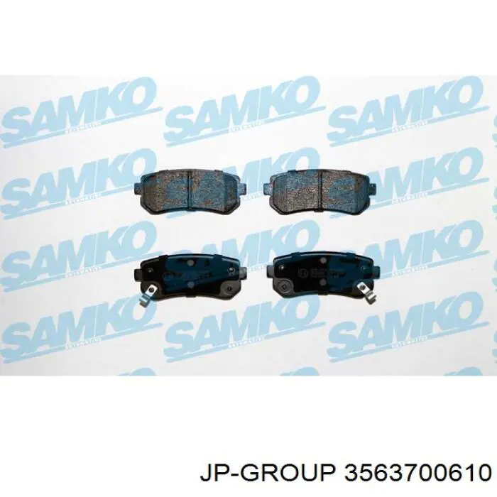 3563700610 JP Group Sapatas do freio traseiras de disco