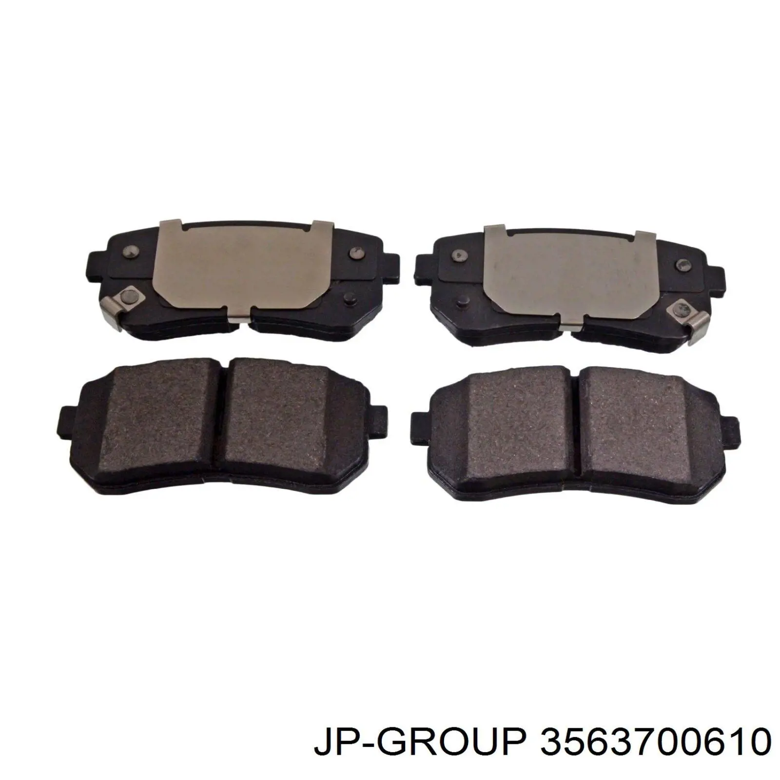 Sapatas do freio traseiras de disco JP Group 3563700610