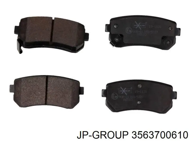 Compre 3563700610 JP Group Sapatas do freio traseiras de disco