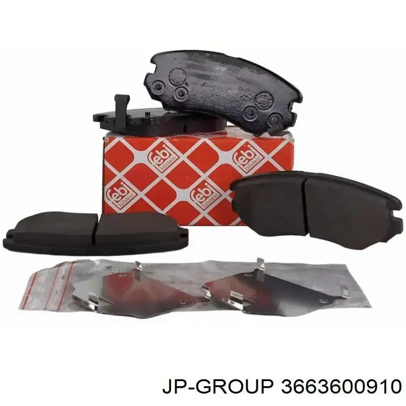 Купить 3663600910 JP Group Колодки тормозные