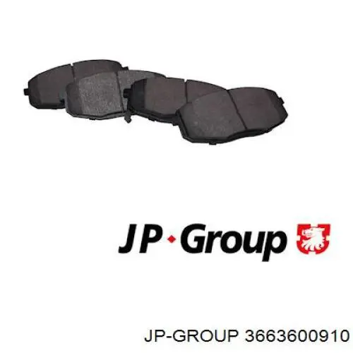 3663600910 JP Group передние тормозные колодки