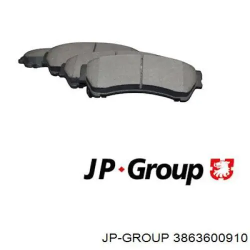 3863600910 JP Group sapatas do freio dianteiras de disco