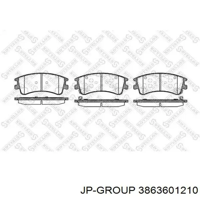 Купить 3863601210 JP Group Колодки тормозные
