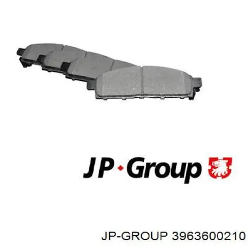 Передние тормозные колодки 3963600210 JP Group