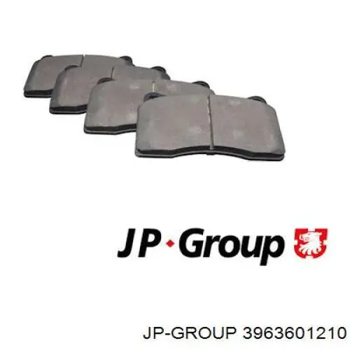 3963601210 JP Group колодки тормозные передние дисковые