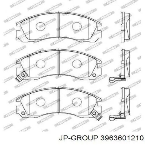 Колодки JP Group 3963601210 цена, от 19.10 USD