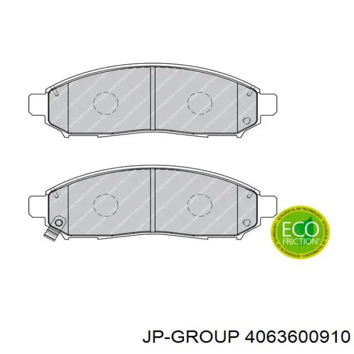 Купить 4063600910 JP Group Колодки тормозные