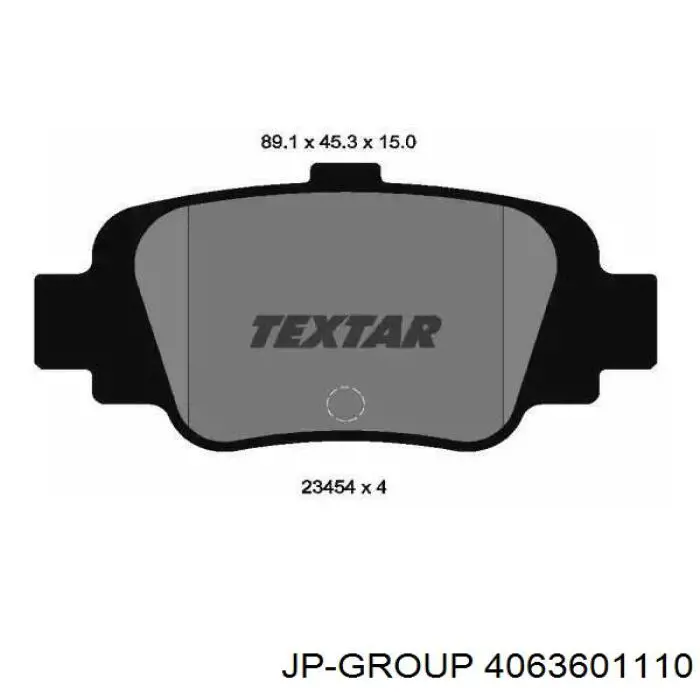 4063601110 JP Group Колодки передние