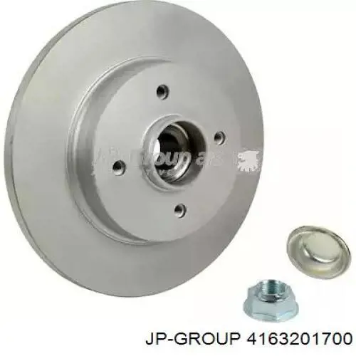 Задний тормозной диск JP Group 4163201700 цена, от 69.41 USD