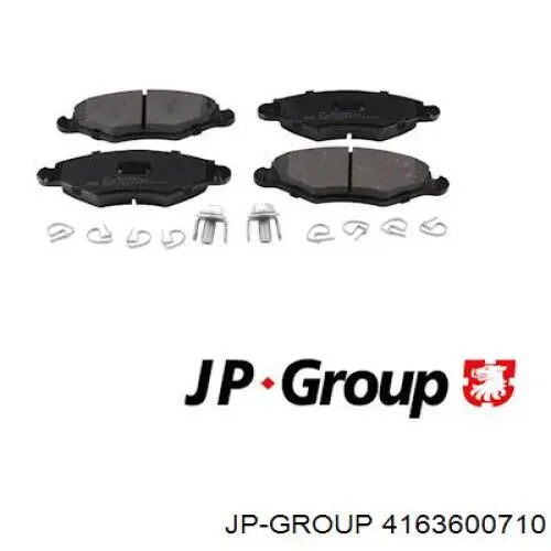 Передние тормозные колодки 4163600710 JP Group