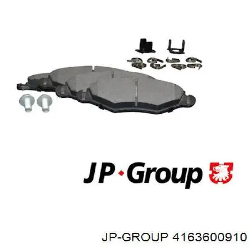 Передние тормозные колодки 4163600910 JP Group