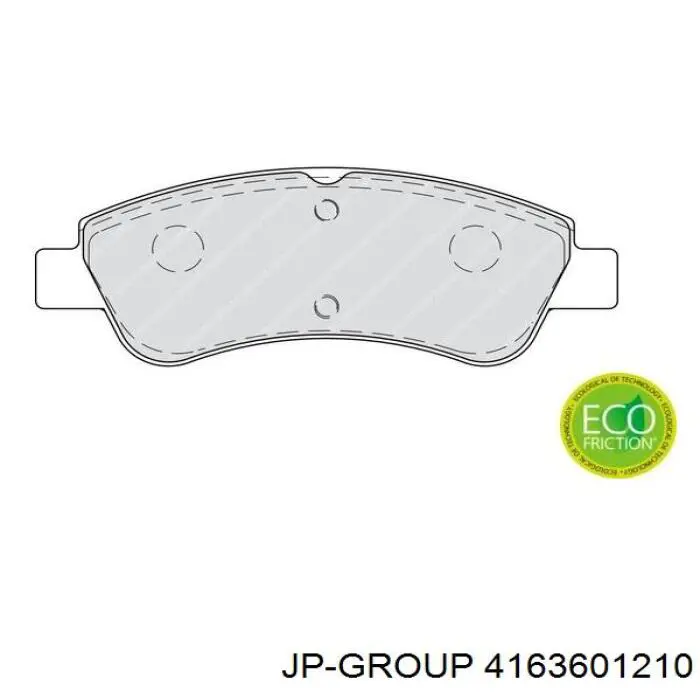 Купить 4163601210 JP Group Колодки тормозные