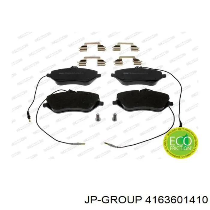 Передние тормозные колодки 4163601410 JP Group