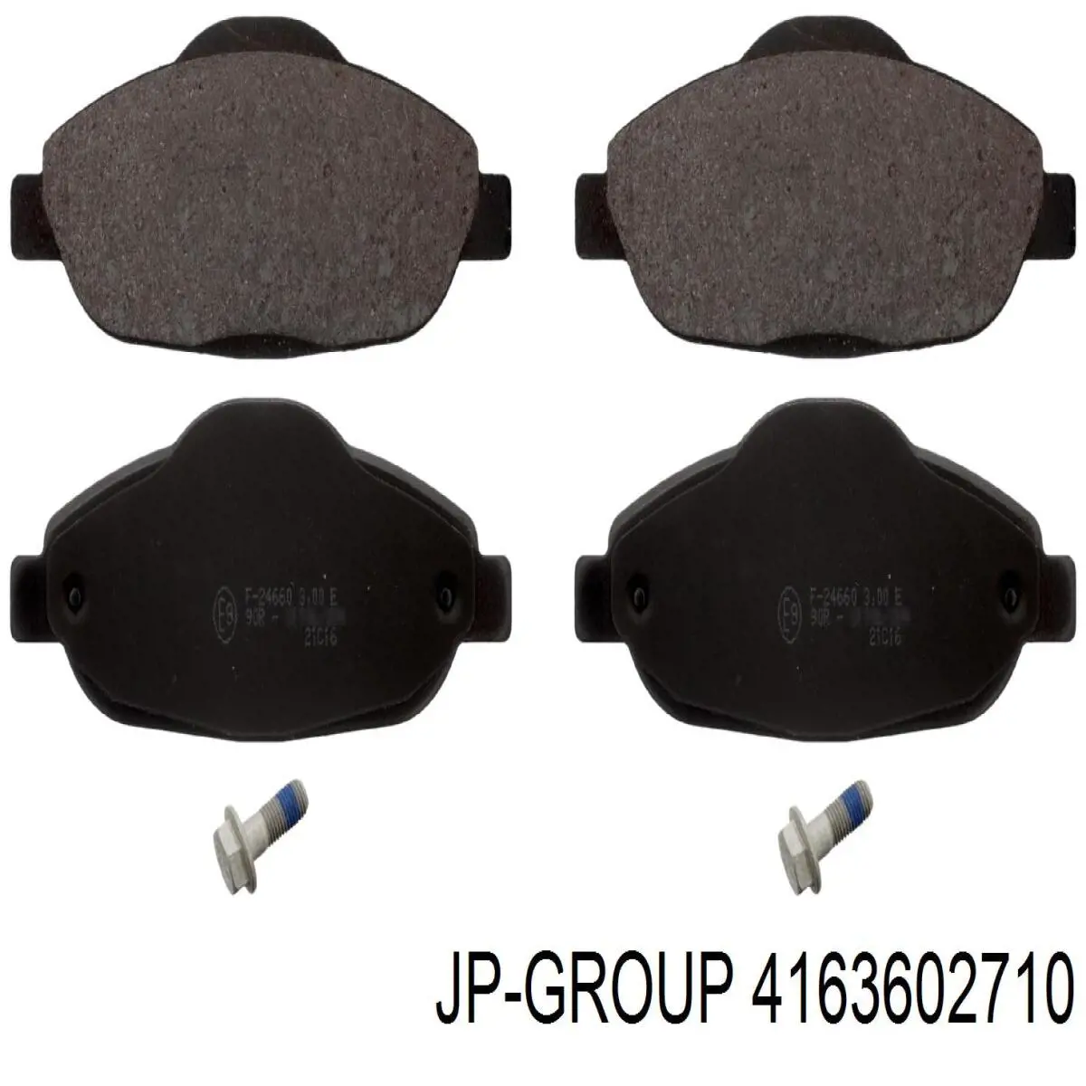 4163602710 JP Group колодки тормозные передние дисковые
