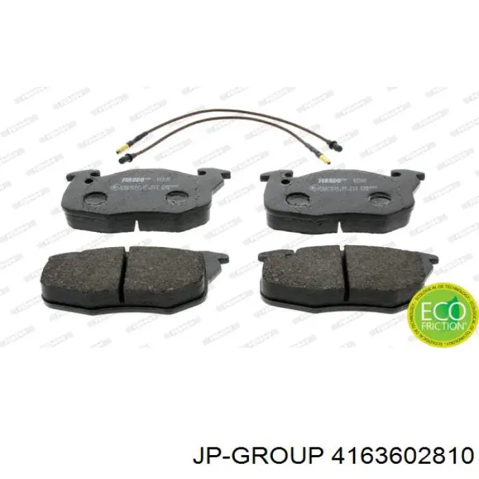 4163602810 JP Group колодки тормозные передние дисковые