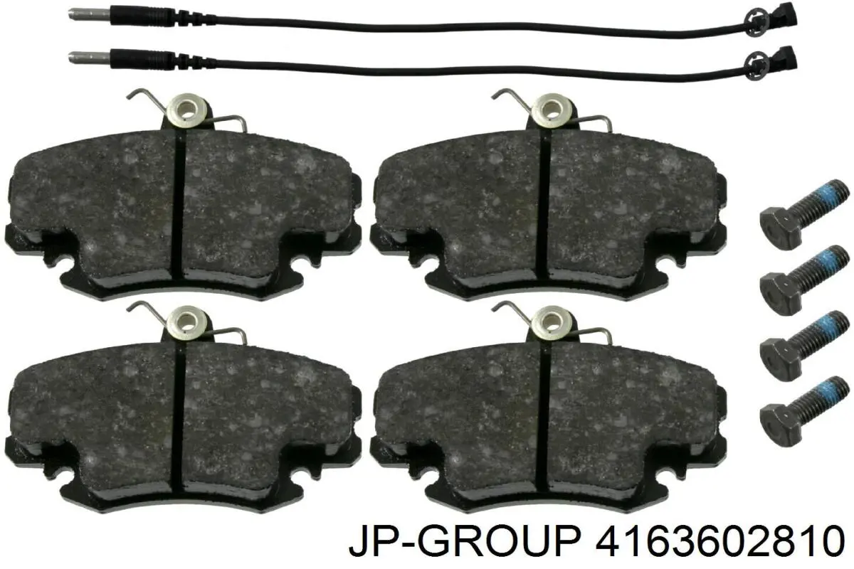 Колодки гальмівні передні, дискові 4163602810 JP Group