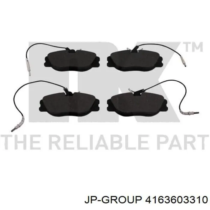Купить 4163603310 JP Group Колодки тормозные