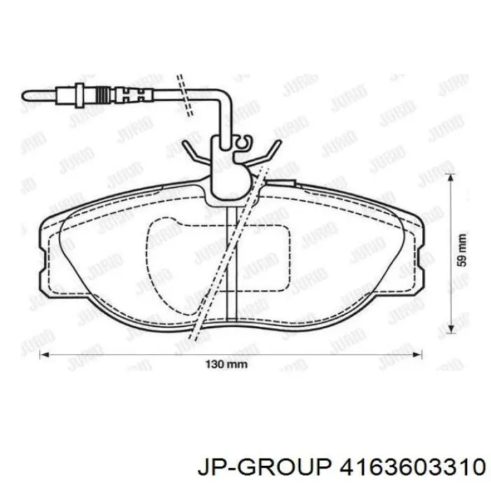 Колодки JP Group 4163603310 цена, от 17.66 USD