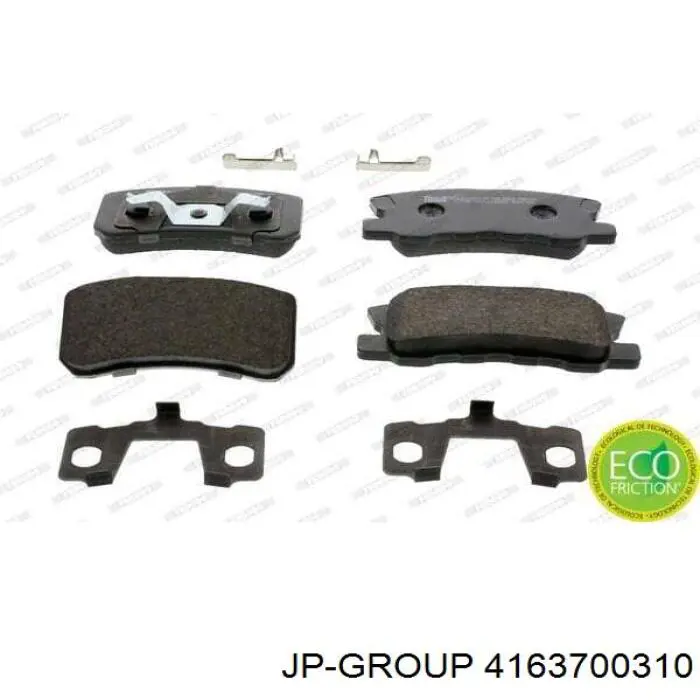 Колодки дисковые  JP Group 4163700310 цена, от 13.36 USD