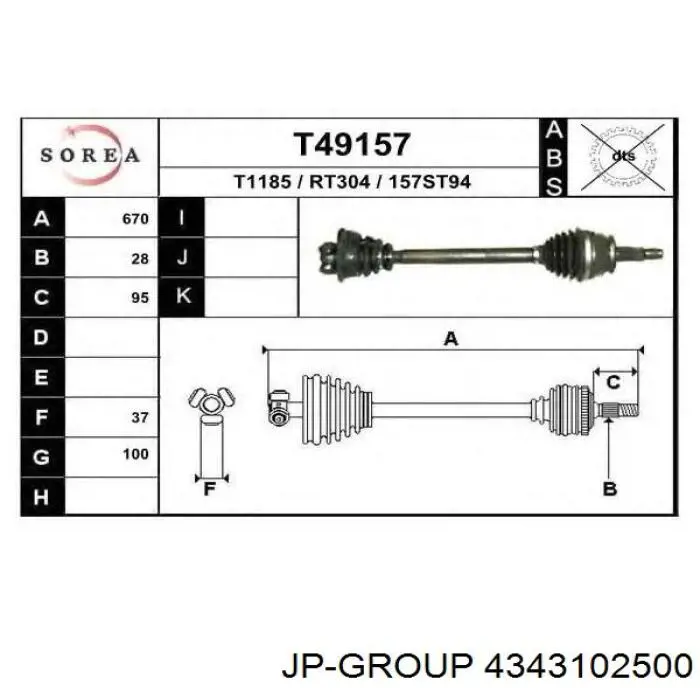 4343102500 JP Group
