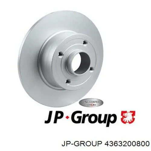 Тормозные диски 4363200800 JP Group