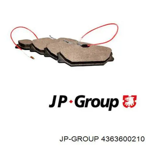 4363600210 JP Group колодки тормозные передние дисковые