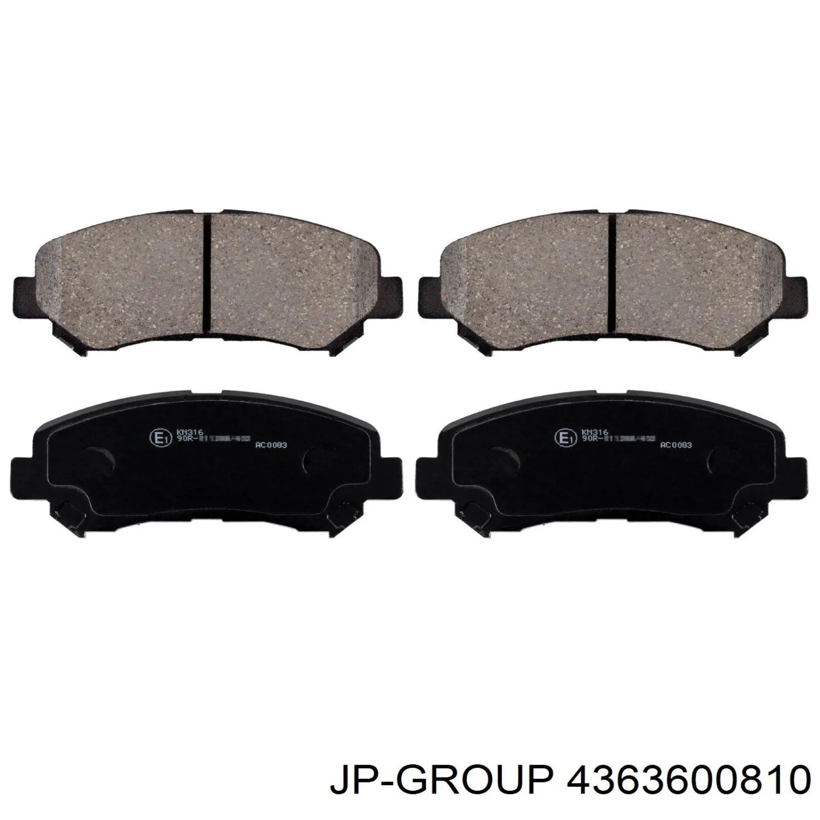 Колодки JP Group 4363600810 цена, от 18.68 USD