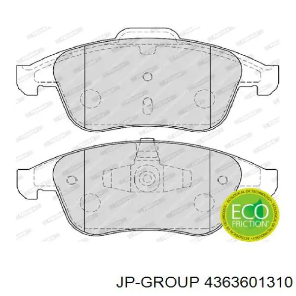 Купить 4363601310 JP Group Колодки тормозные