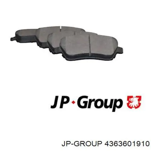 Передние тормозные колодки 4363601910 JP Group