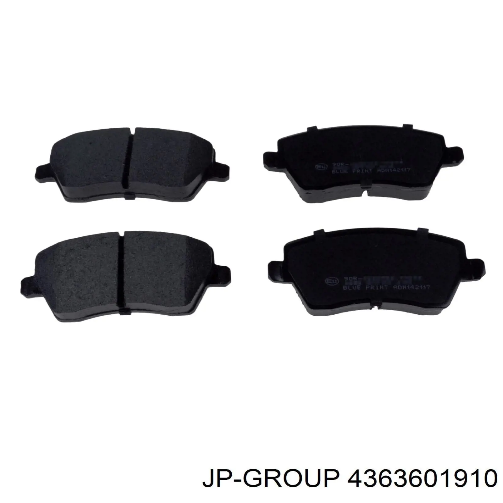 Pastillas de freno delanteras 4363601910 JP Group